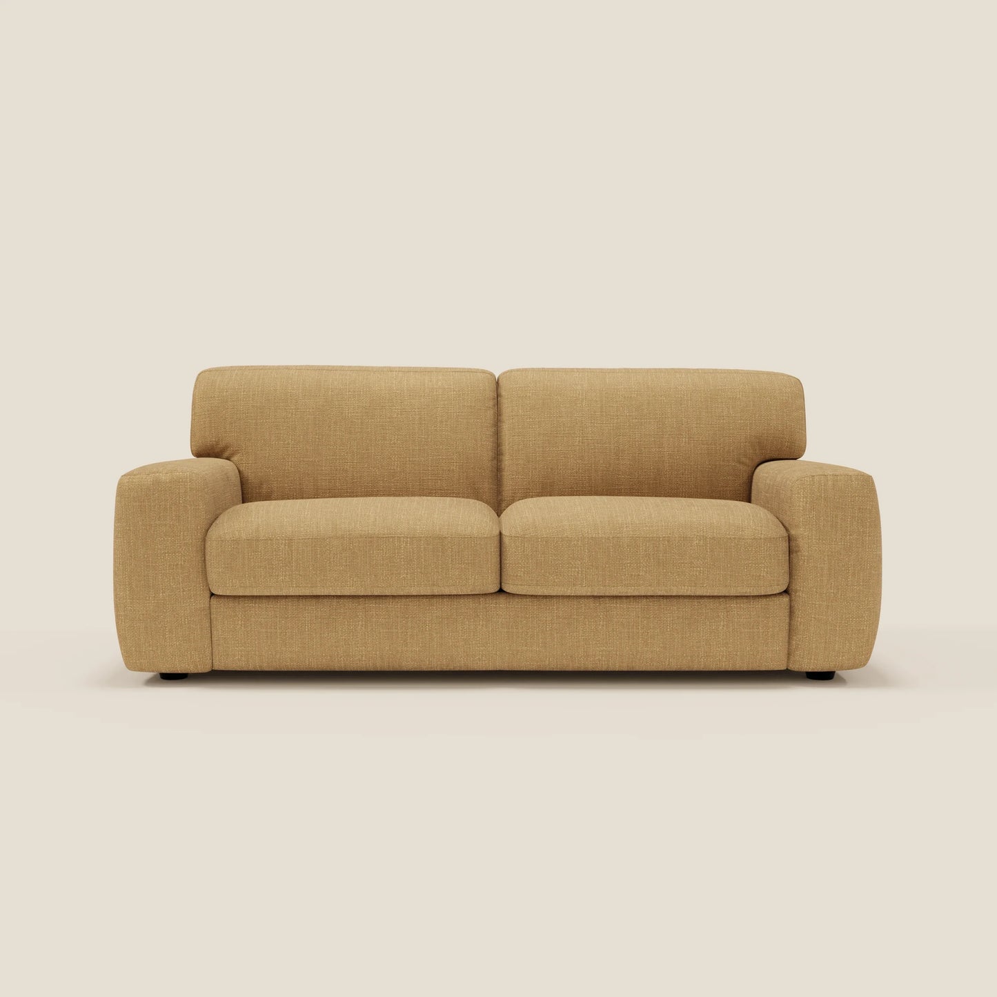 Cloud Divano letto materasso H17 cm dai morbidi cuscini in tessuto impermeabile T06 giallo 