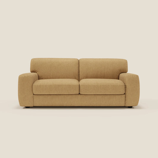 Cloud Divano letto materasso H17 cm dai morbidi cuscini in tessuto impermeabile T06 giallo 