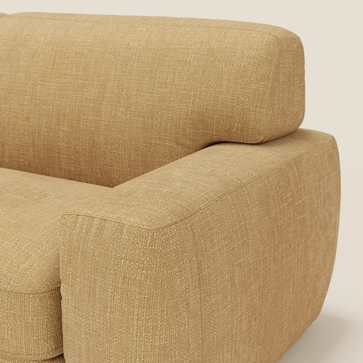 Cloud Divano letto materasso H17 cm dai morbidi cuscini in tessuto impermeabile T06 giallo 