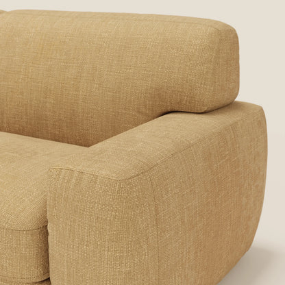 Cloud Divano letto materasso H17 cm dai morbidi cuscini in tessuto impermeabile T06 giallo 