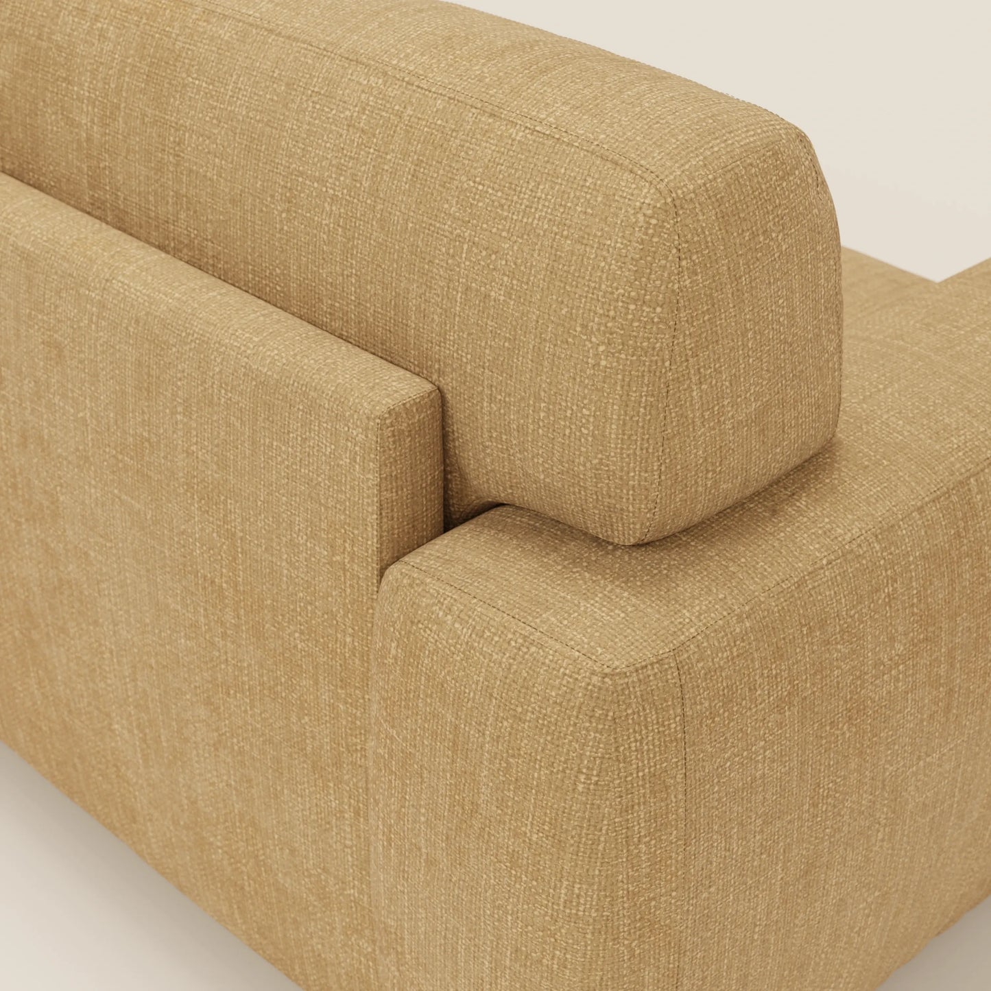 Cloud Divano letto materasso H17 cm dai morbidi cuscini in tessuto impermeabile T06 giallo 