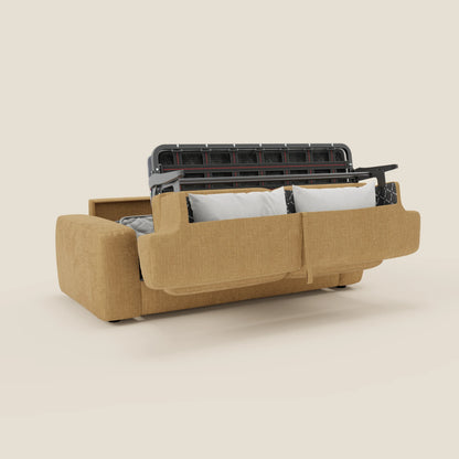 Cloud Divano letto materasso H17 cm dai morbidi cuscini in tessuto impermeabile T06 giallo 