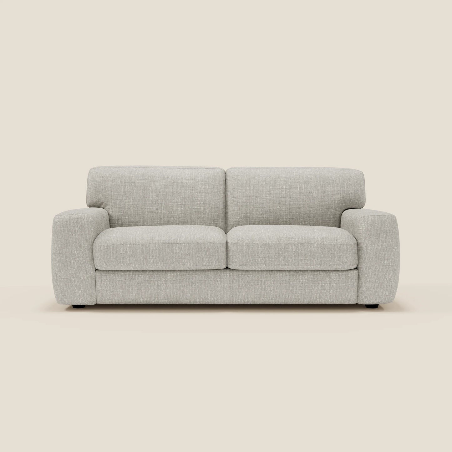 Cloud Divano letto materasso H17 cm dai morbidi cuscini in tessuto impermeabile T06 grigio chiaro 