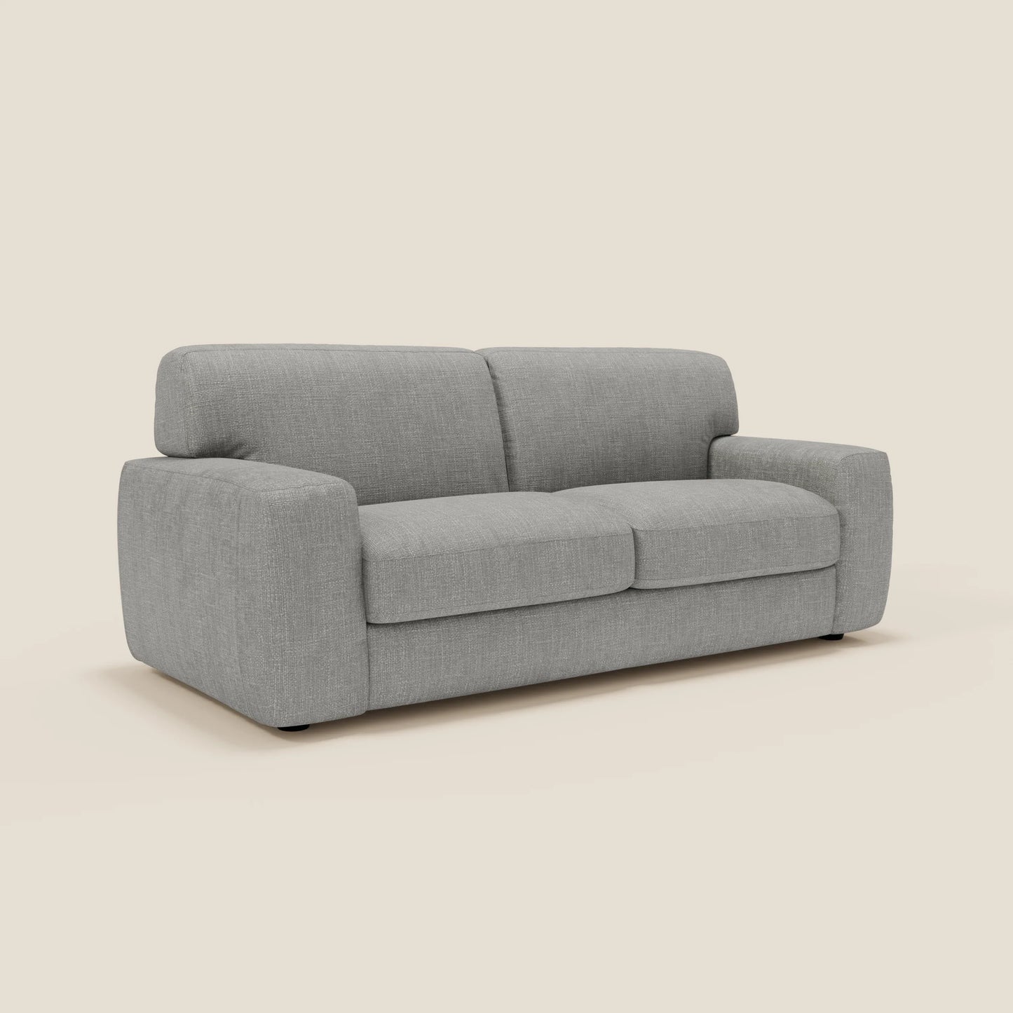 Cloud Divano letto materasso H17 cm dai morbidi cuscini in tessuto impermeabile T06 grigio 