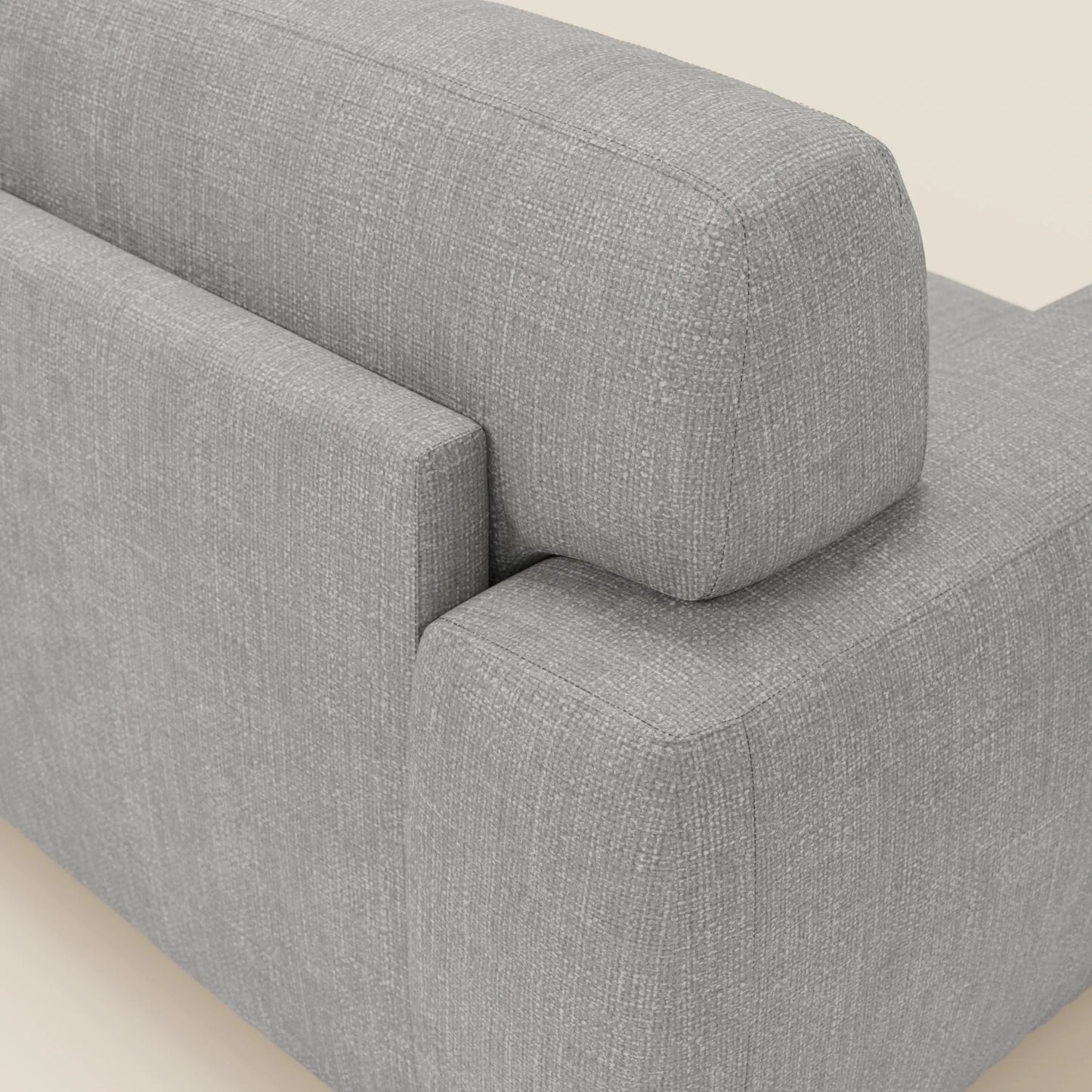 Cloud Divano letto materasso H17 cm dai morbidi cuscini in tessuto impermeabile T06 grigio 