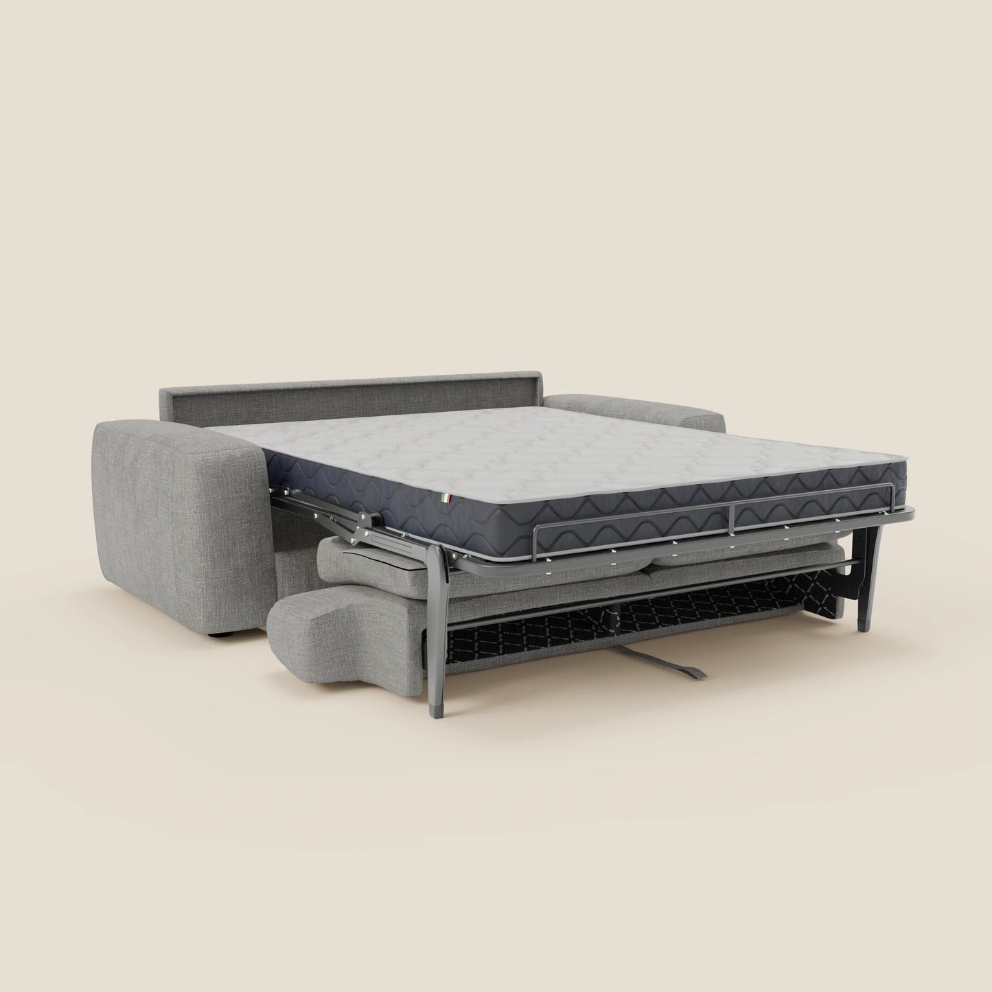 Cloud Divano letto materasso H17 cm dai morbidi cuscini in tessuto impermeabile T06 grigio 