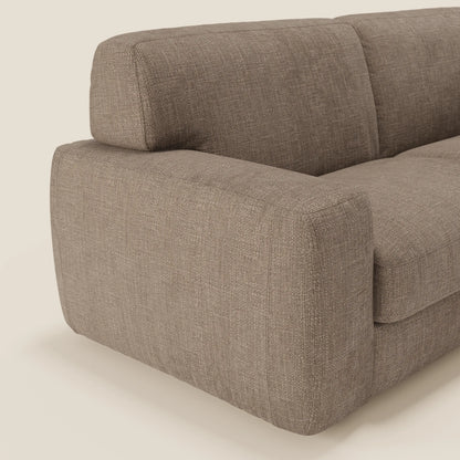 Cloud Divano letto materasso H17 cm dai morbidi cuscini in tessuto impermeabile T06 marrone 