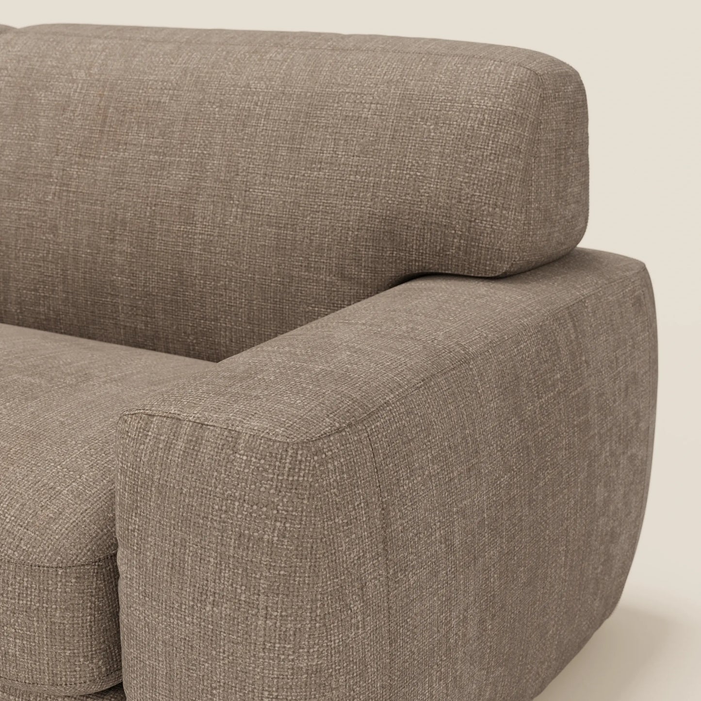 Cloud Divano letto materasso H17 cm dai morbidi cuscini in tessuto impermeabile T06 marrone 