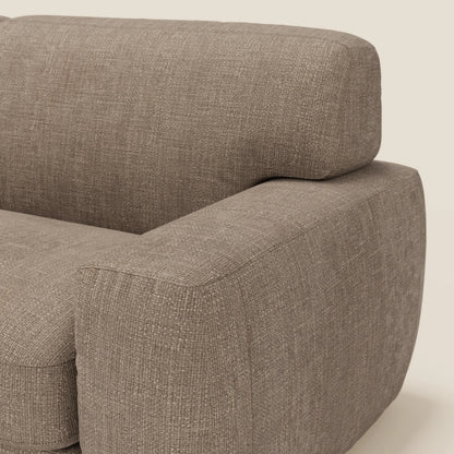 Cloud Divano letto materasso H17 cm dai morbidi cuscini in tessuto impermeabile T06 marrone 