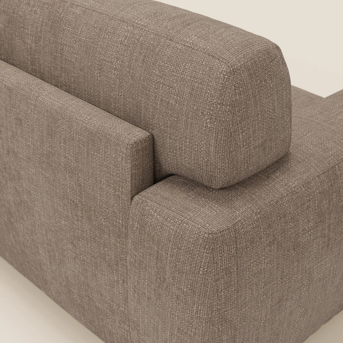 Cloud Divano letto materasso H17 cm dai morbidi cuscini in tessuto impermeabile T06 marrone 