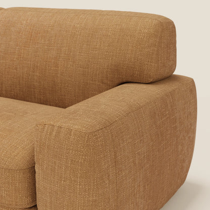 Cloud Divano letto materasso H17 cm dai morbidi cuscini in tessuto impermeabile T06 ocra 