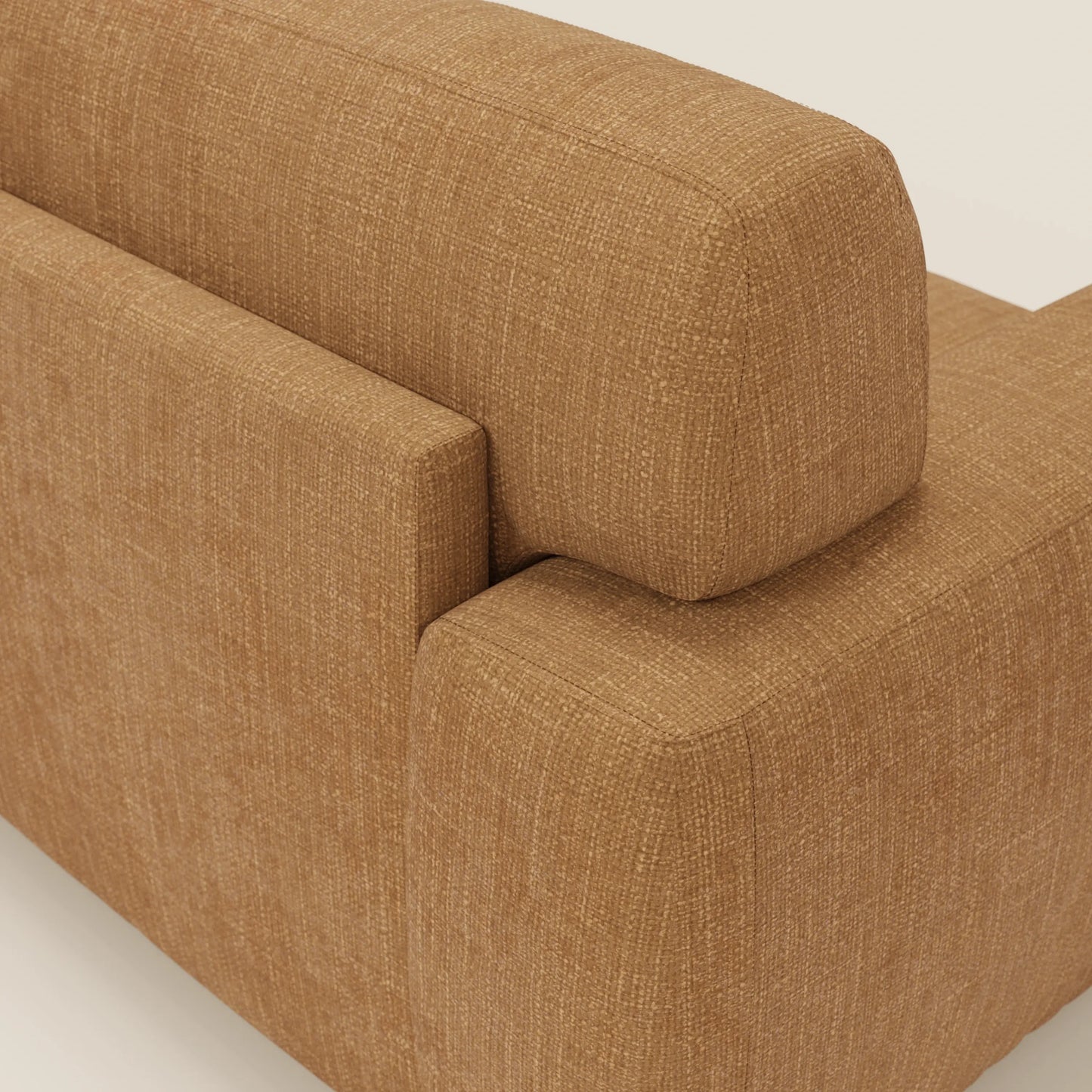 Cloud Divano letto materasso H17 cm dai morbidi cuscini in tessuto impermeabile T06 ocra 