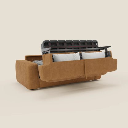 Cloud Divano letto materasso H17 cm dai morbidi cuscini in tessuto impermeabile T06 ocra 