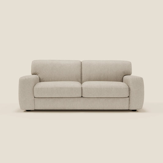 Cloud Divano letto materasso H17 cm dai morbidi cuscini in tessuto impermeabile T06 panna 