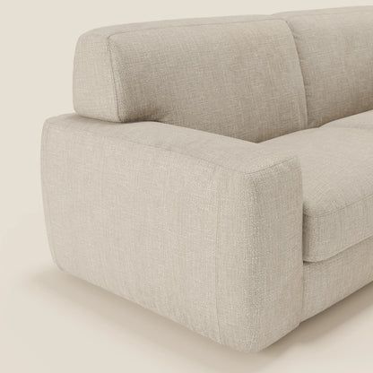 Cloud Divano letto materasso H17 cm dai morbidi cuscini in tessuto impermeabile T06 panna 