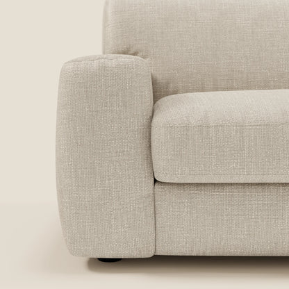 Cloud Divano letto materasso H17 cm dai morbidi cuscini in tessuto impermeabile T06 panna 