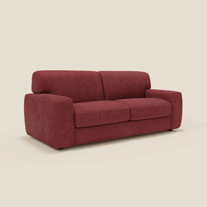 Cloud Divano letto materasso H17 cm dai morbidi cuscini in tessuto impermeabile T06 rosso 