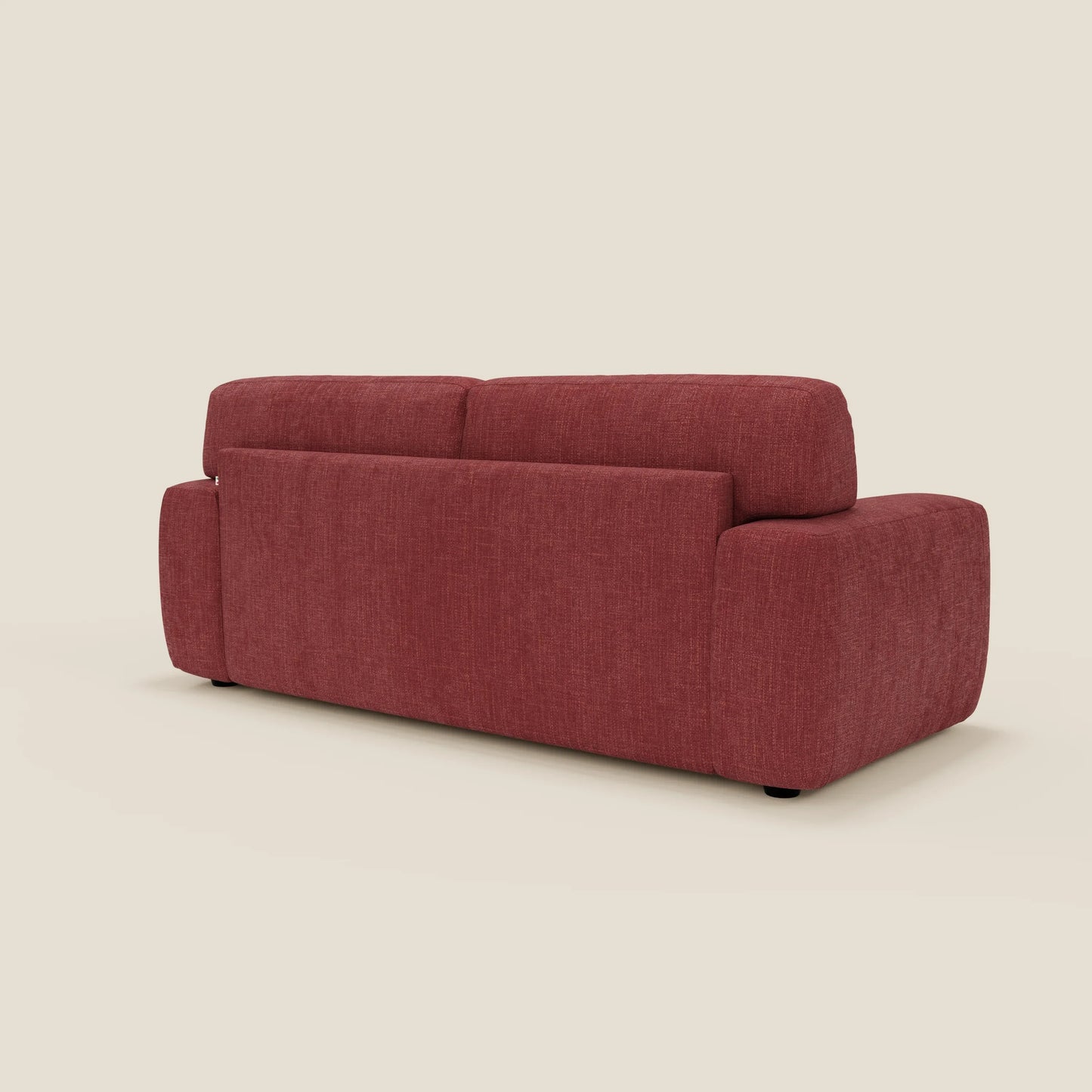 Cloud Divano letto materasso H17 cm dai morbidi cuscini in tessuto impermeabile T06 rosso 