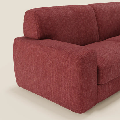 Cloud Divano letto materasso H17 cm dai morbidi cuscini in tessuto impermeabile T06 rosso 