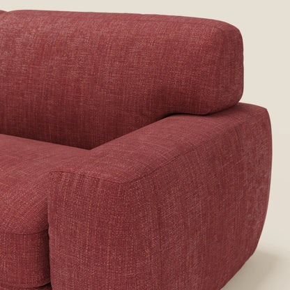 Cloud Divano letto materasso H17 cm dai morbidi cuscini in tessuto impermeabile T06 rosso 