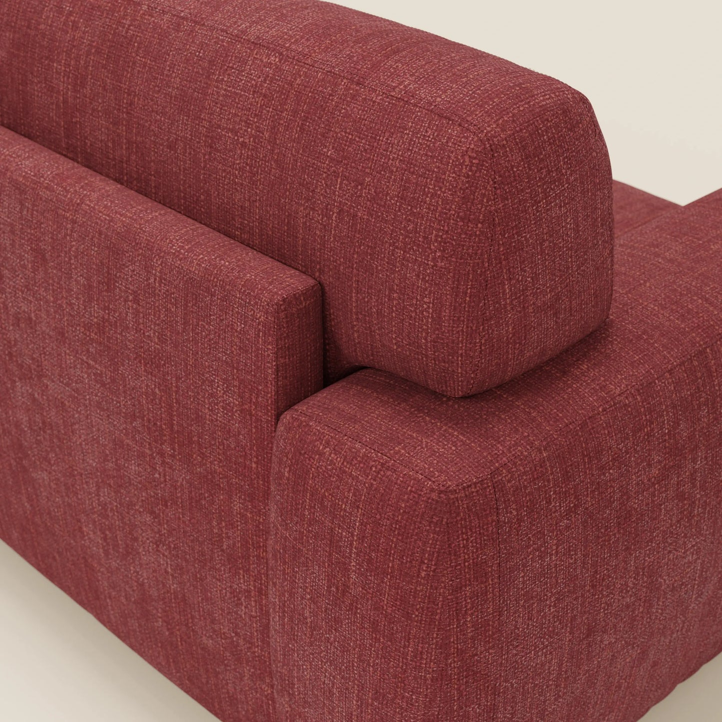 Cloud Divano letto materasso H17 cm dai morbidi cuscini in tessuto impermeabile T06 rosso 