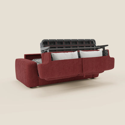 Cloud Divano letto materasso H17 cm dai morbidi cuscini in tessuto impermeabile T06 rosso 