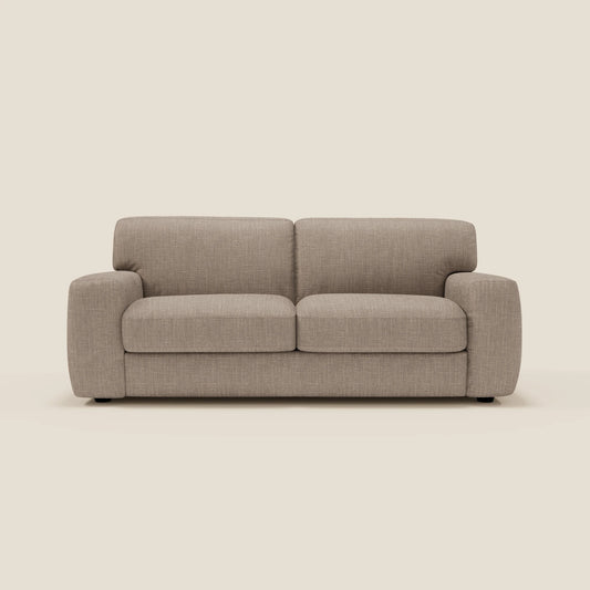 Cloud Divano letto materasso H17 cm dai morbidi cuscini in tessuto impermeabile T06 tortora 