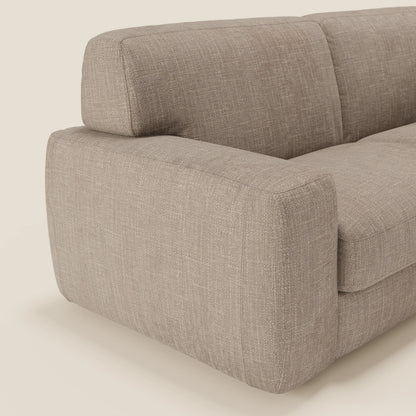 Cloud Divano letto materasso H17 cm dai morbidi cuscini in tessuto impermeabile T06 tortora 