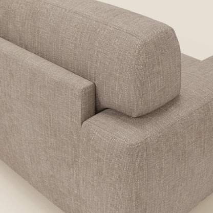 Cloud Divano letto materasso H17 cm dai morbidi cuscini in tessuto impermeabile T06 tortora 