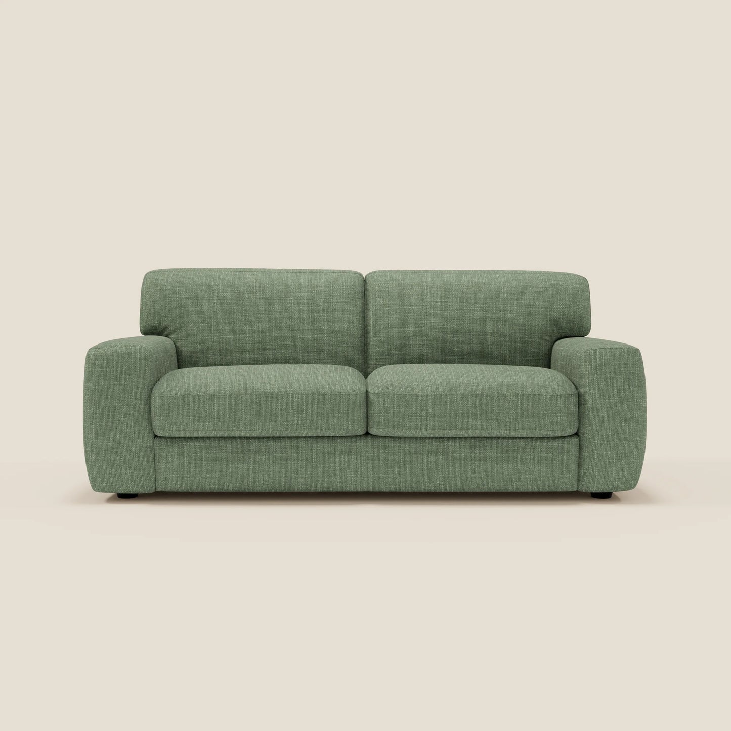 Cloud Divano letto materasso H17 cm dai morbidi cuscini in tessuto impermeabile T06 verde 
