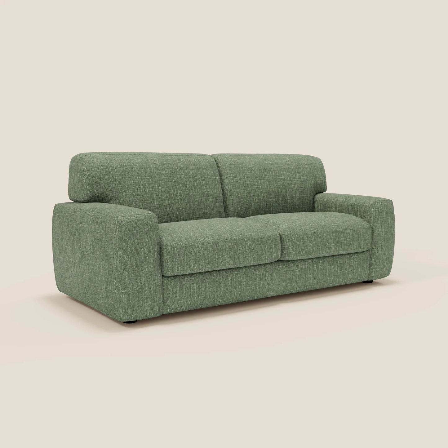 Cloud Divano letto materasso H17 cm dai morbidi cuscini in tessuto impermeabile T06 verde 
