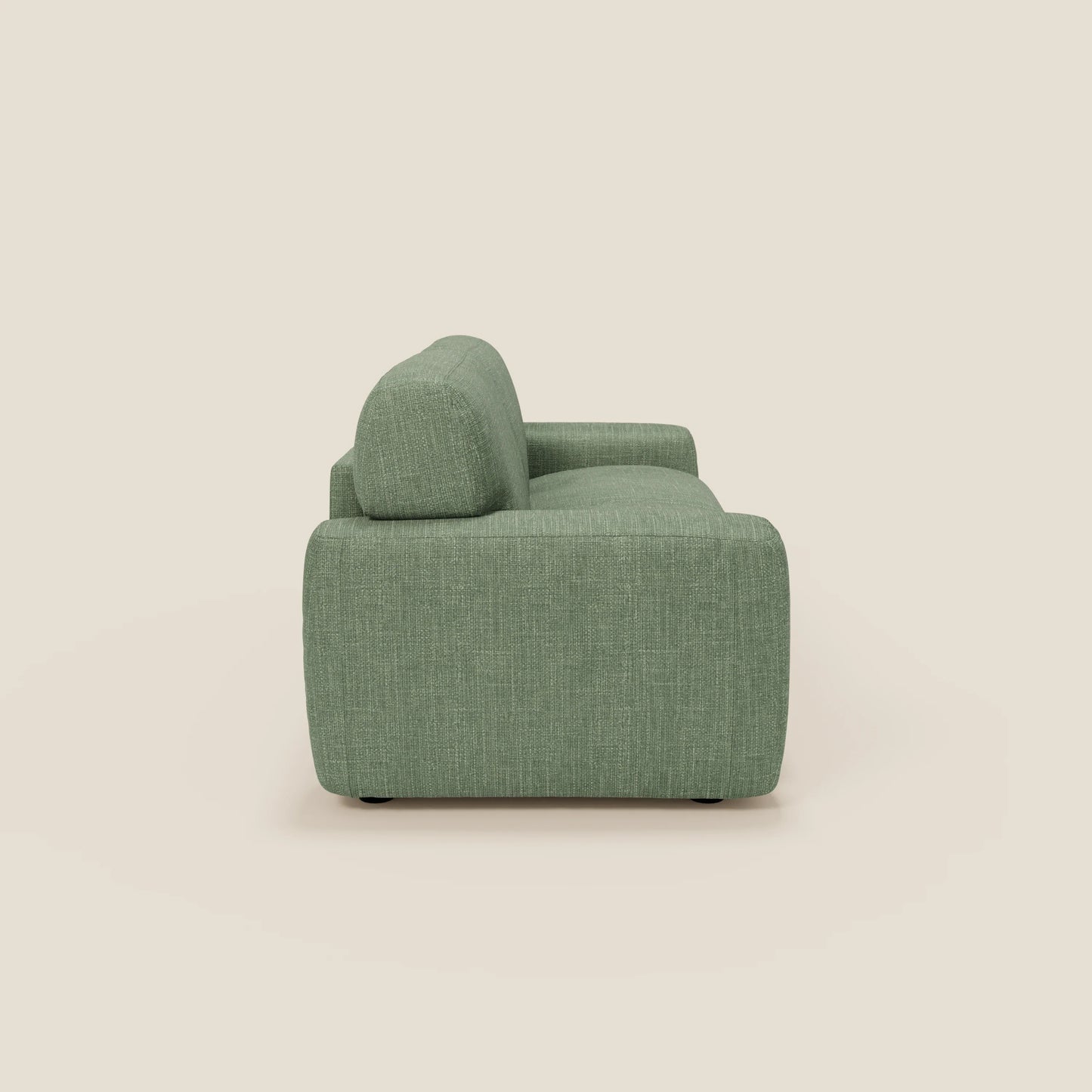 Cloud Divano letto materasso H17 cm dai morbidi cuscini in tessuto impermeabile T06 verde 