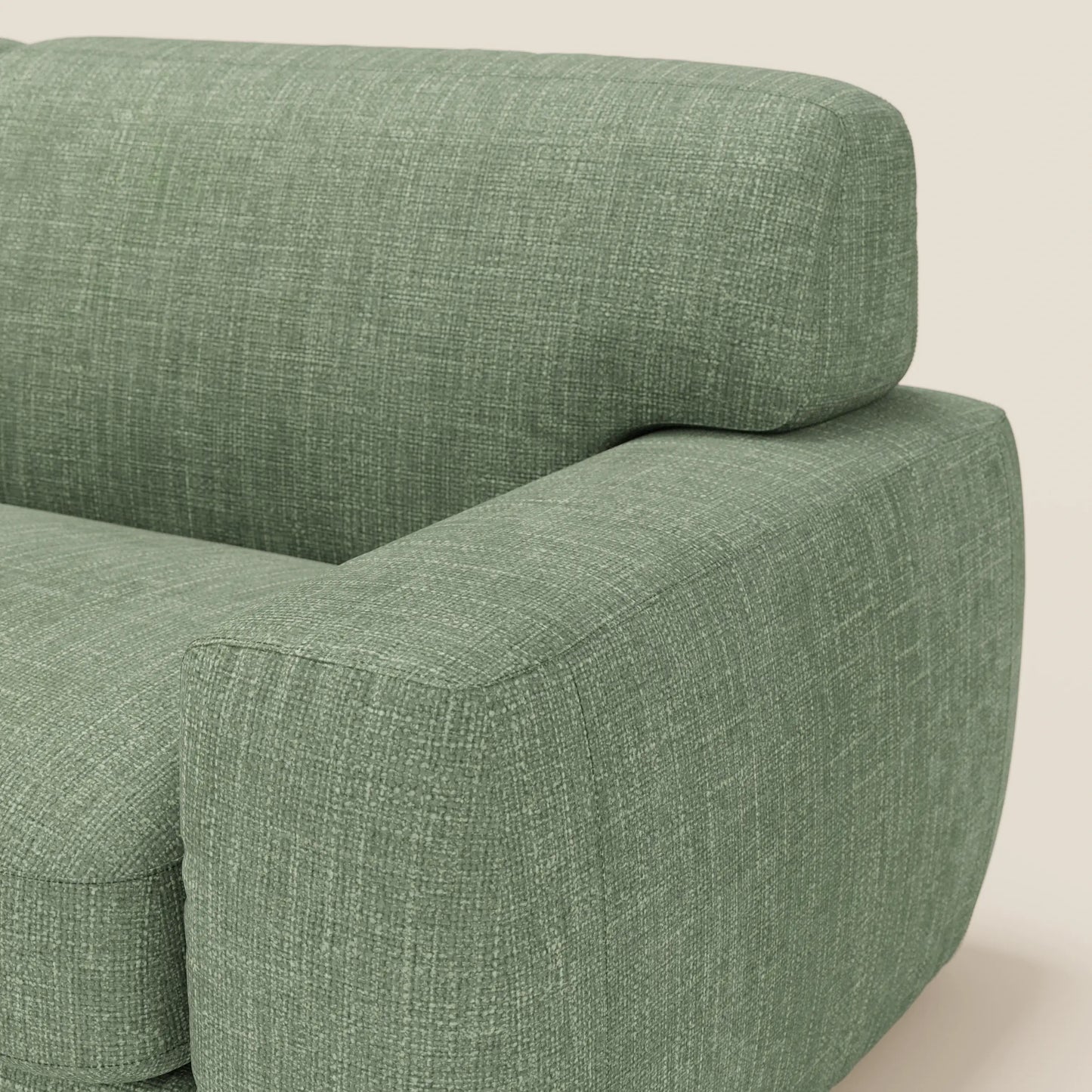 Cloud Divano letto materasso H17 cm dai morbidi cuscini in tessuto impermeabile T06 verde 