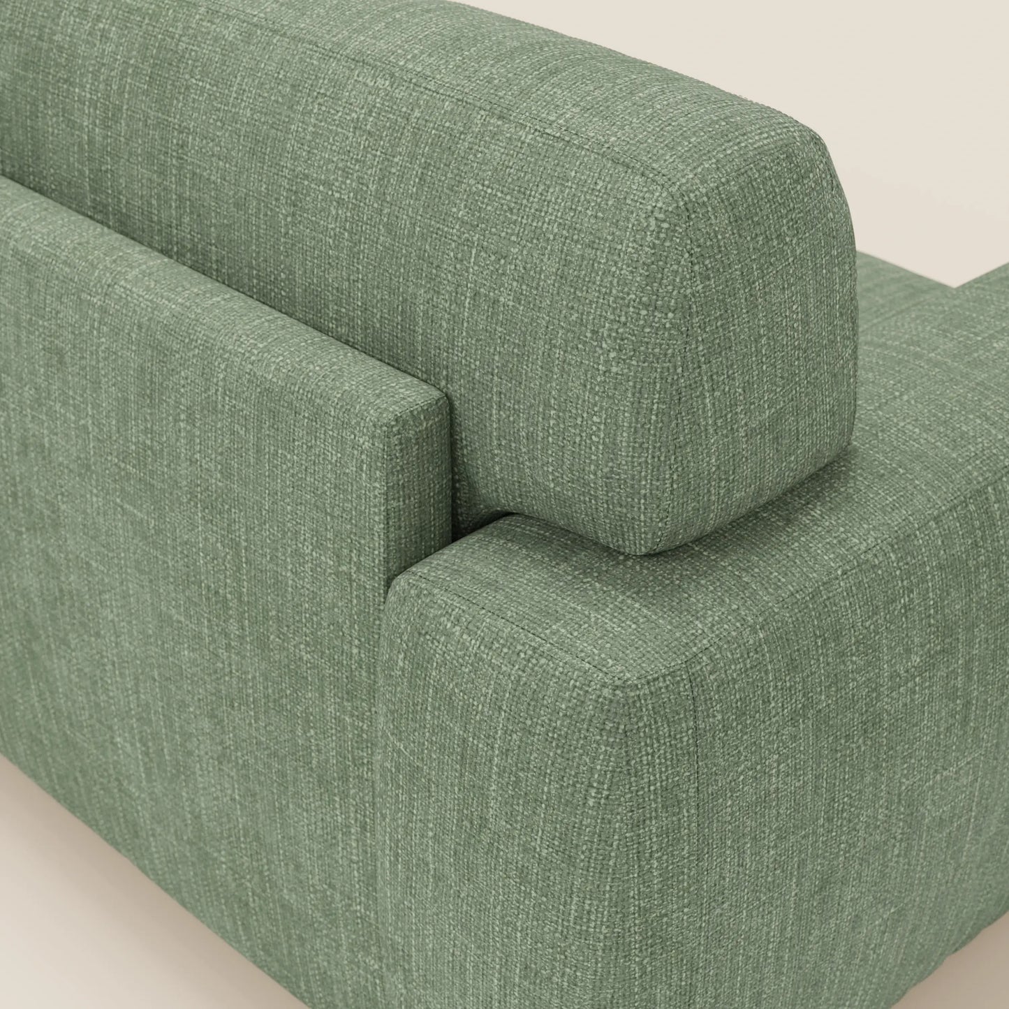 Cloud Divano letto materasso H17 cm dai morbidi cuscini in tessuto impermeabile T06 verde 