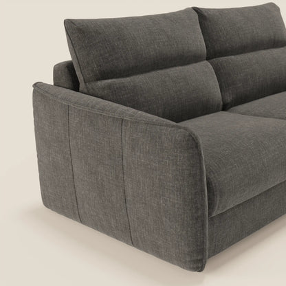 Elios Divano letto con morbidi cuscini spalliera in tessuto smacchiabile T24 antracite