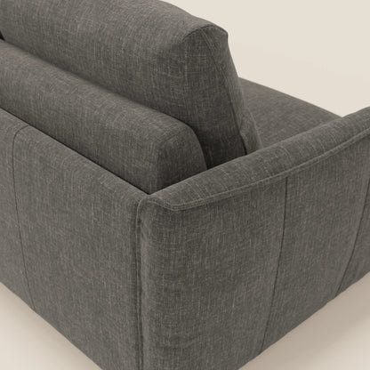 Elios Divano letto con morbidi cuscini spalliera in tessuto smacchiabile T24 antracite