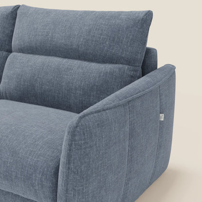 Elios Divano letto con morbidi cuscini spalliera in tessuto smacchiabile T24 blu ardesia