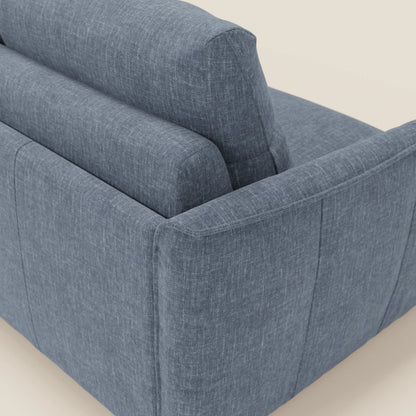 Elios Divano letto con morbidi cuscini spalliera in tessuto smacchiabile T24 blu ardesia
