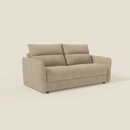 Elios Divano letto con morbidi cuscini spalliera in tessuto smacchiabile T24 beige