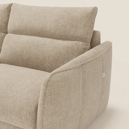 Elios Divano letto con morbidi cuscini spalliera in tessuto smacchiabile T24 beige