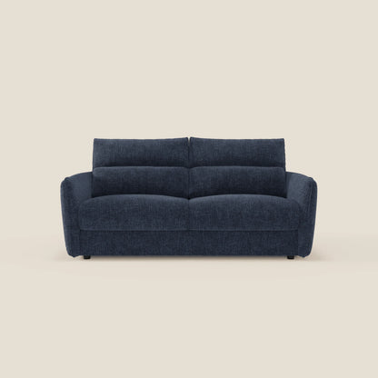 Elios Divano letto con morbidi cuscini spalliera in tessuto smacchiabile T24 blu notte