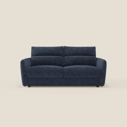 Elios Divano letto con morbidi cuscini spalliera in tessuto smacchiabile T24 blu notte