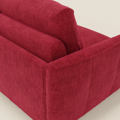 Elios Divano letto con morbidi cuscini spalliera in tessuto smacchiabile T24 rosso bordeaux