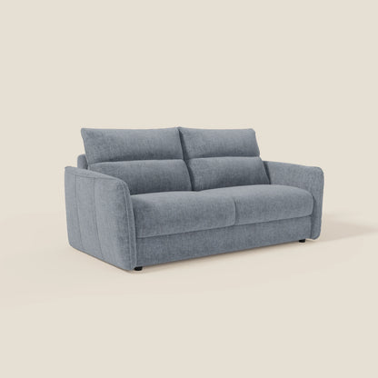 Elios Divano letto con morbidi cuscini spalliera in tessuto smacchiabile T24 carta da zucchero