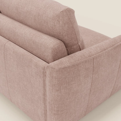 Elios Divano letto con morbidi cuscini spalliera in tessuto smacchiabile T24 rosa cipria