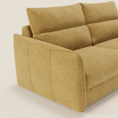 Elios Divano letto con morbidi cuscini spalliera in tessuto smacchiabile T24 giallo