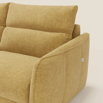 Elios Divano letto con morbidi cuscini spalliera in tessuto smacchiabile T24 giallo