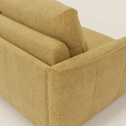 Elios Divano letto con morbidi cuscini spalliera in tessuto smacchiabile T24 giallo