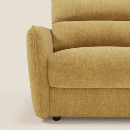 Elios Divano letto con morbidi cuscini spalliera in tessuto smacchiabile T24 giallo