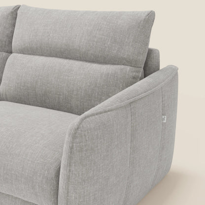 Elios Divano letto con morbidi cuscini spalliera in tessuto smacchiabile T24 grigio